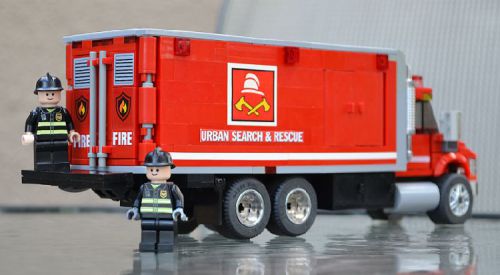 lego fire truck custom